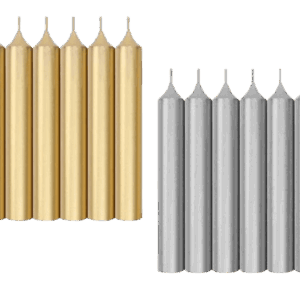 Velas cortas ORO-PLATA