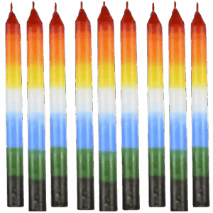 Velas largas 7 colores