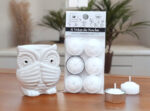 Velas de noche x 6 colgable blanca (iluminarte)