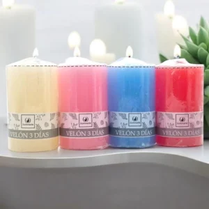 Velón 3 días Iluminarte Lisos y Combinados