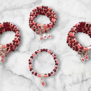 Pulsera ojo turco rojo