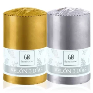 Velón 3 Días Iluminarte Oro - Plata