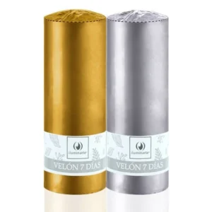 Velón 7 días Iluminarte Oro - Plata