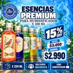 Esencias Premium para Humidificadores x200ml