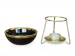 Hornillo Pie Metalico Oro 11,5cm Cod 795S - Imagen 2