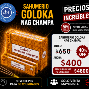 Sahumerios Goloka Nag Champa(Caja x 12 unid)