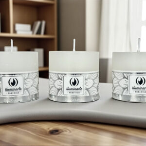 Velas Neutras Deco Line Corto Cod  024J (5 x 5.6 cm)