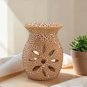 Horno Textura con flor 8cm Cod 795